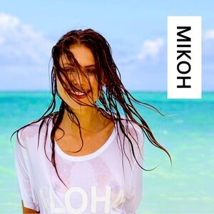 MIKOH Aloha White Short Sleeve Tee Shirt